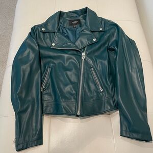 Faux Leather Moto Jacket